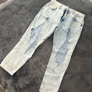 Light Blue Ripped Jeans